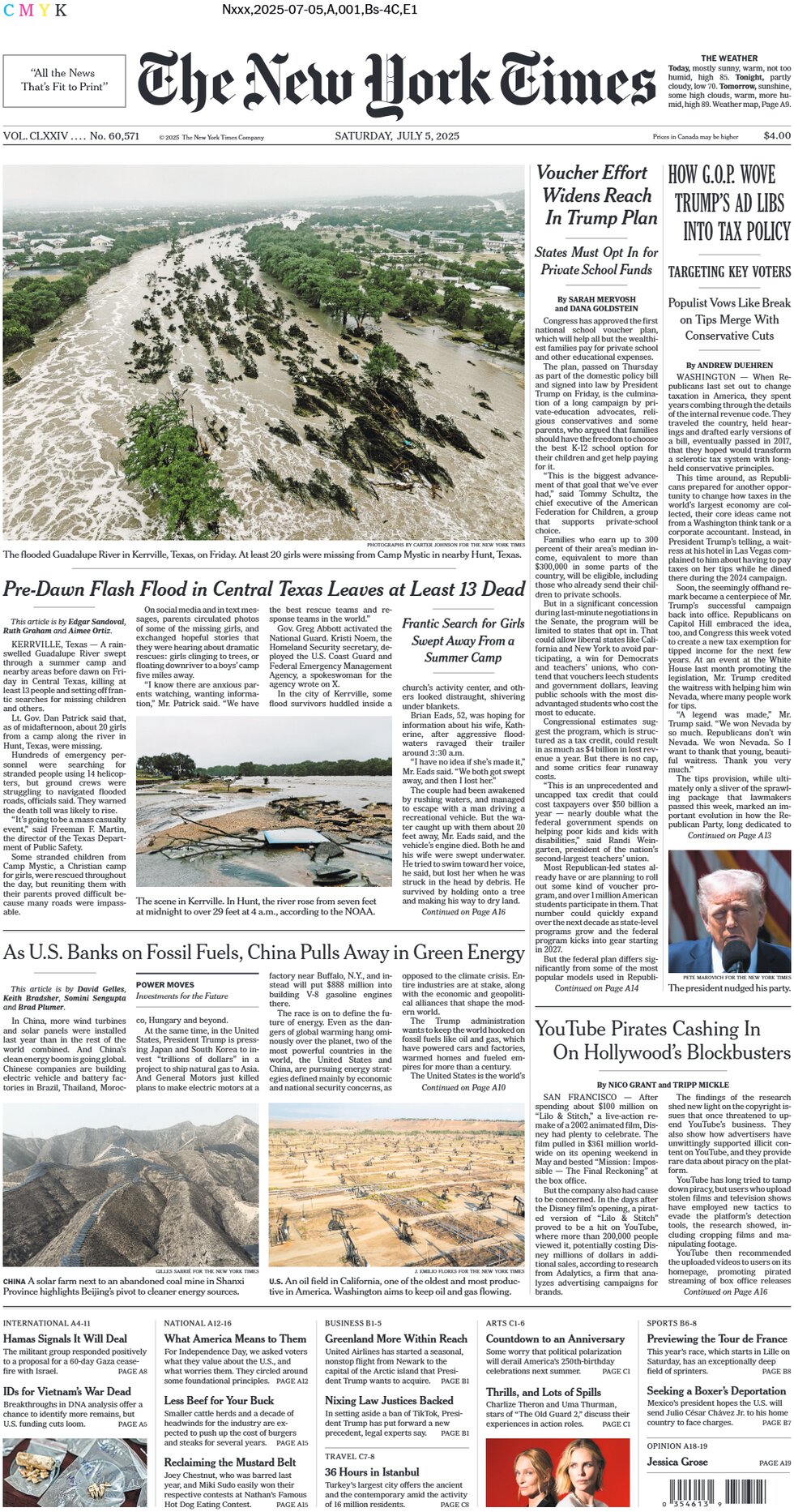 Prima Pagina The New York Times 05/07/2025