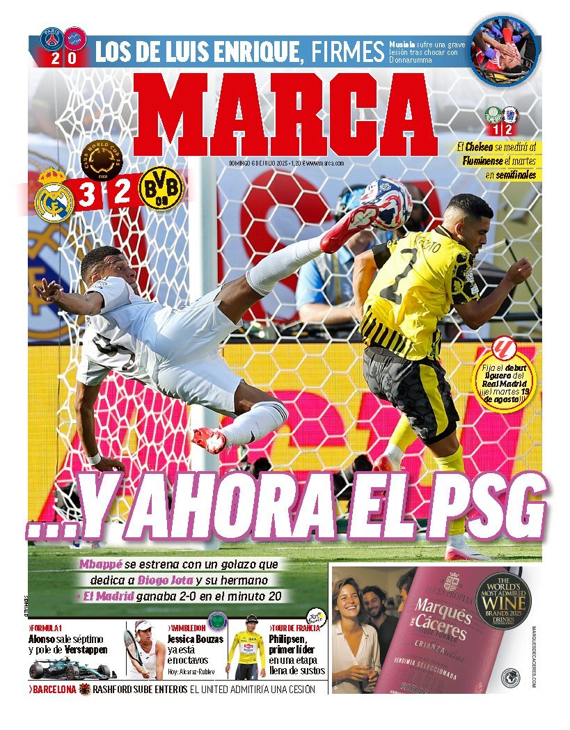 Prima Pagina Marca 06/07/2025