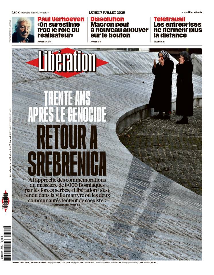 Prima Pagina Libération 07/07/2025