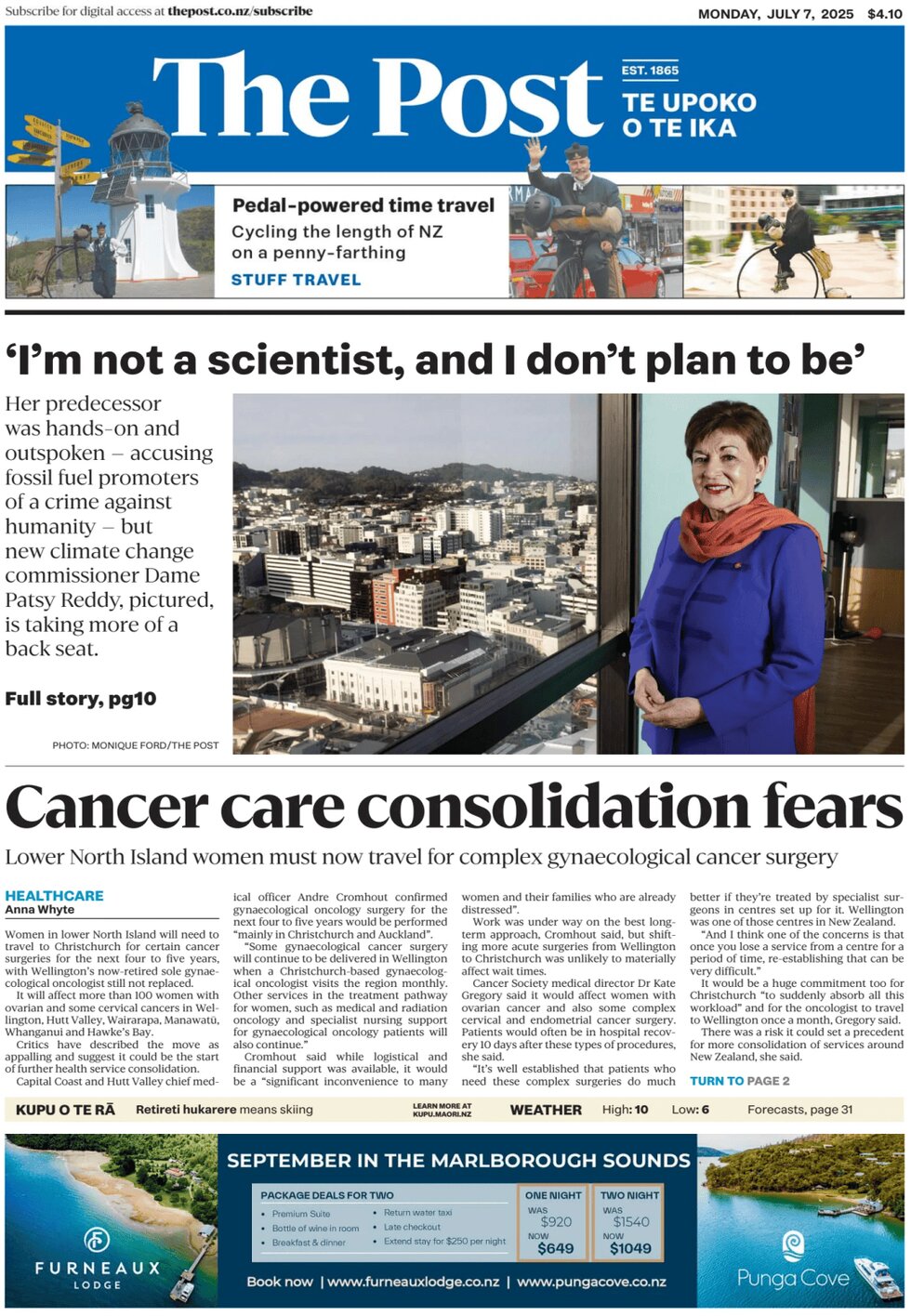Prima Pagina The Post (NZ) 07/07/2025