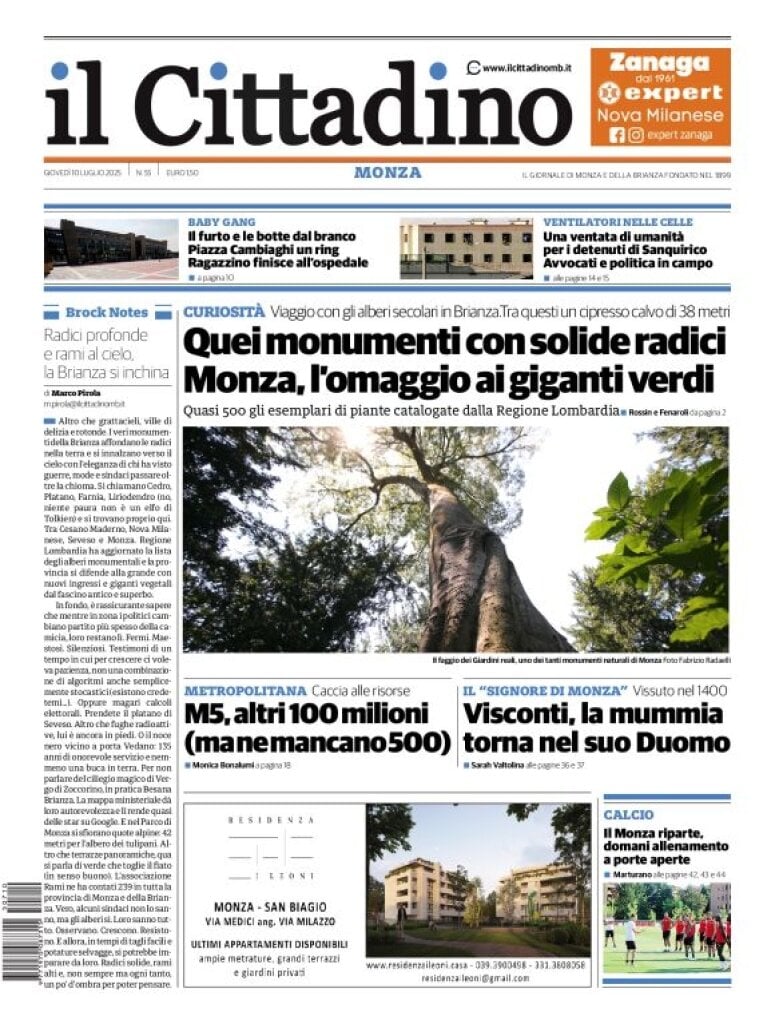 Copertina Il Cittadino di Monza e della Brianza 10/07/2025