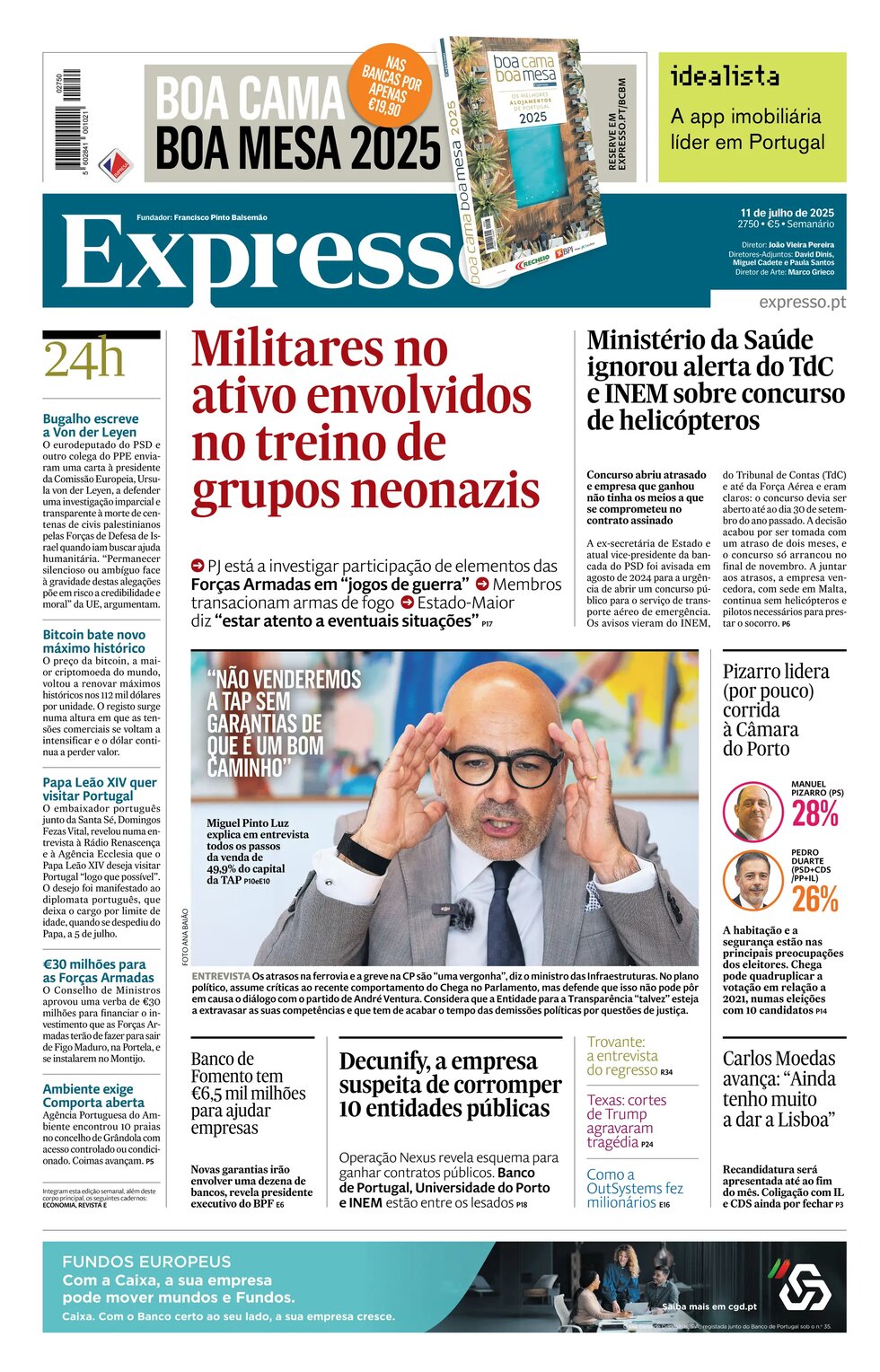 Copertina Expresso 11/07/2025