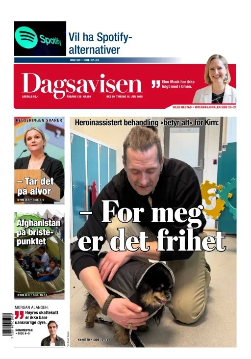 Prima Pagina Dagsavisen 15/07/2025