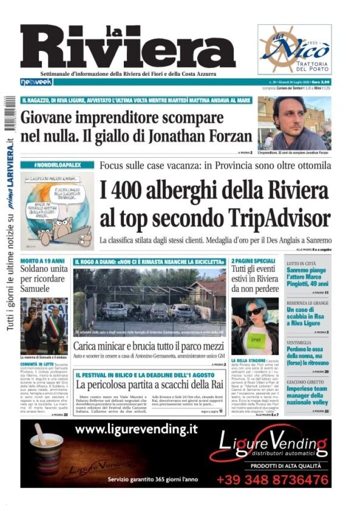 Copertina La Riviera 24/07/2025