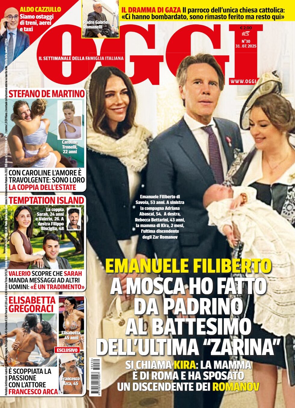 Copertina Oggi 24/07/2025