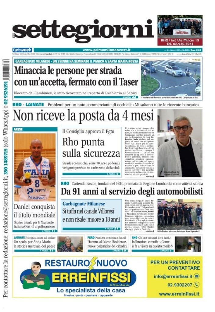 Copertina Settegiorni (Rho) 25/07/2025