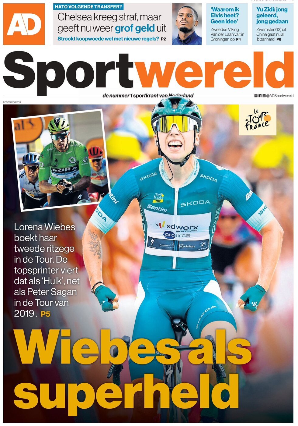 Prima Pagina AD Sportwereld 30/07/2025