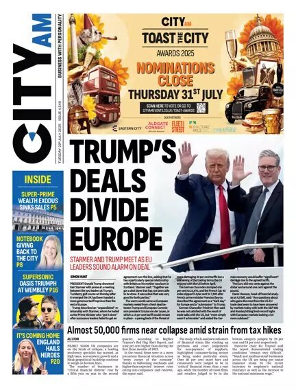 Prima Pagina City A.M. 29/07/2025