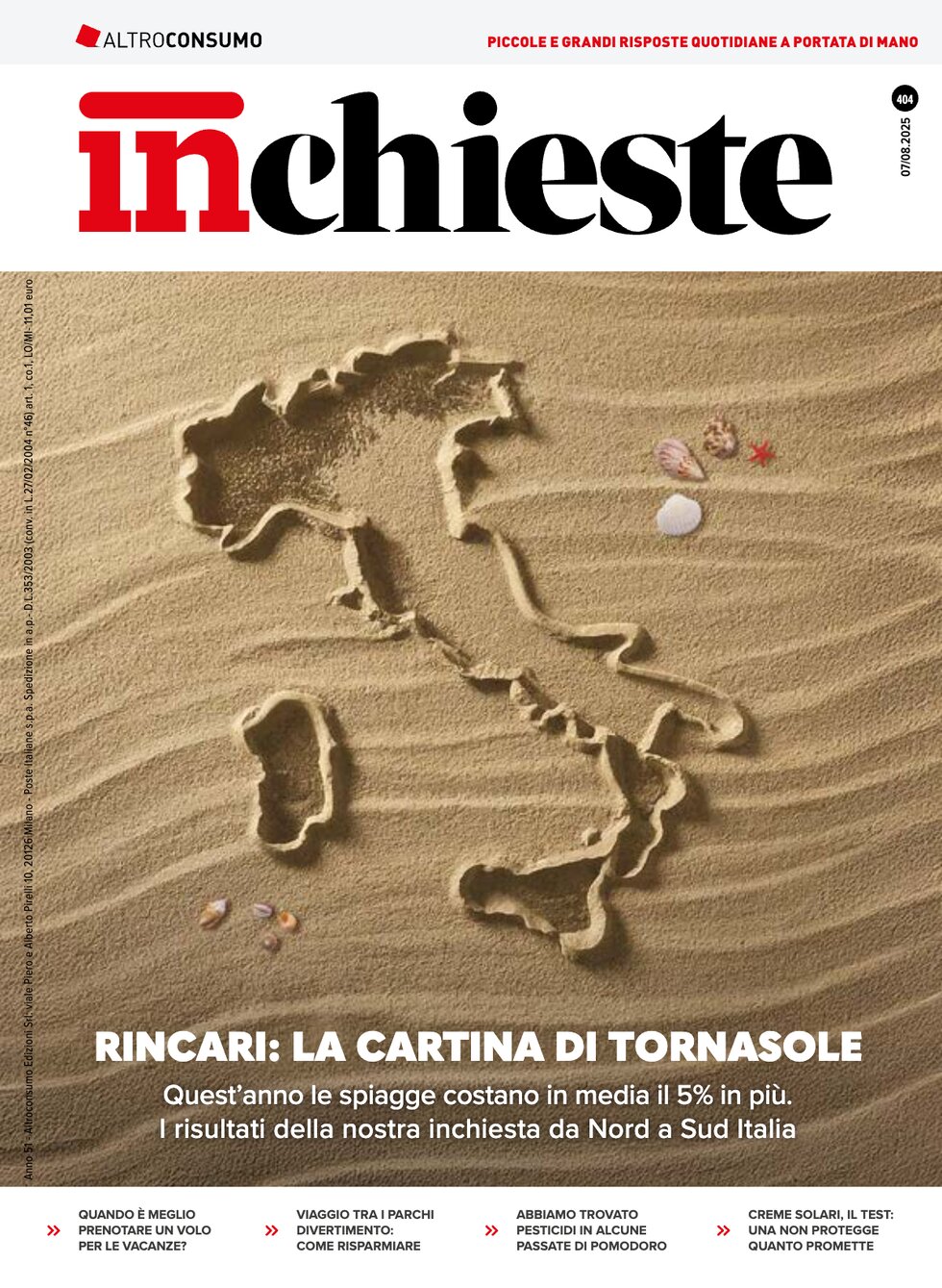 Copertina Inchieste (Altroconsumo) 01/08/2025