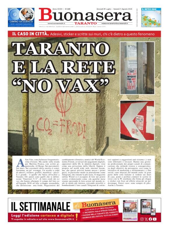 Prima Pagina Buonasera (Taranto) 01/08/2025