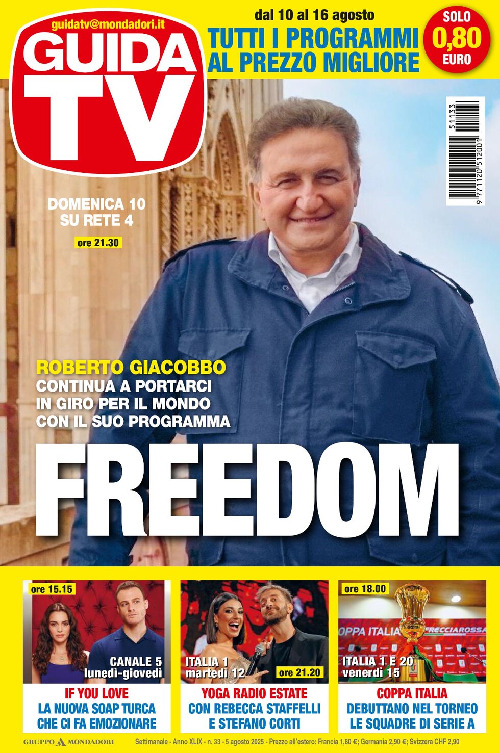 Copertina Guida TV 05/08/2025