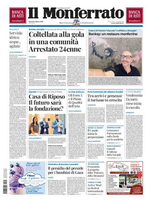 Copertina Il Monferrato 05/08/2025