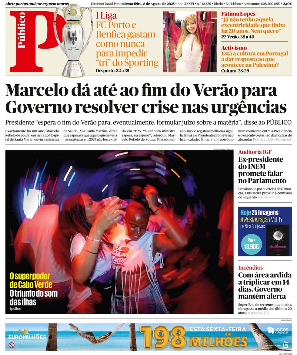 Prima Pagina Público 08/08/2025