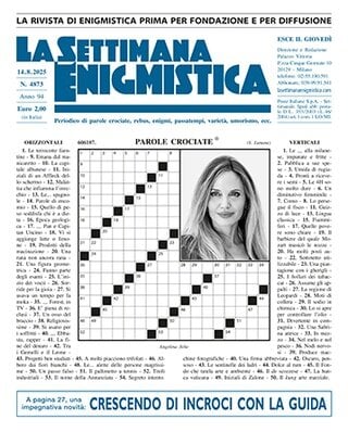 Copertina La Settimana Enigmistica 14/08/2025