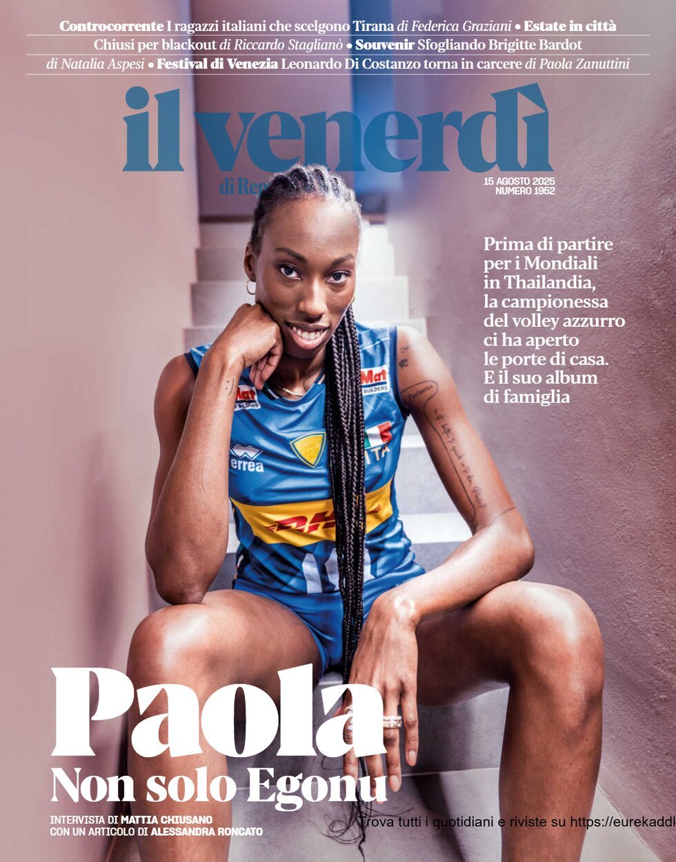 Copertina Il Venerdì di Repubblica 15/08/2025