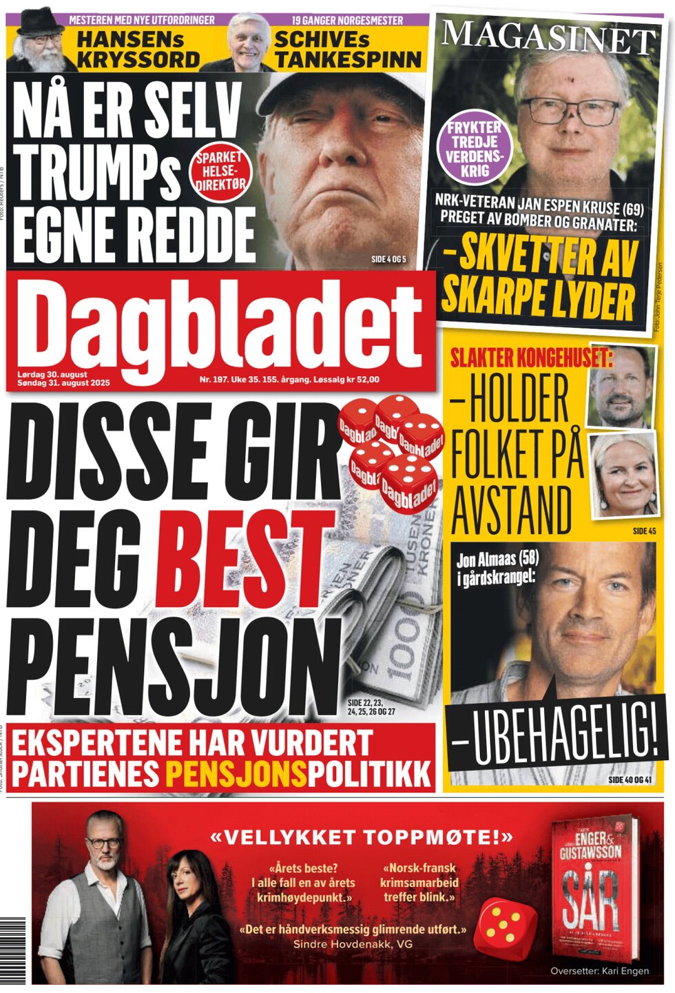 Prima Pagina Dagbladet 30/08/2025