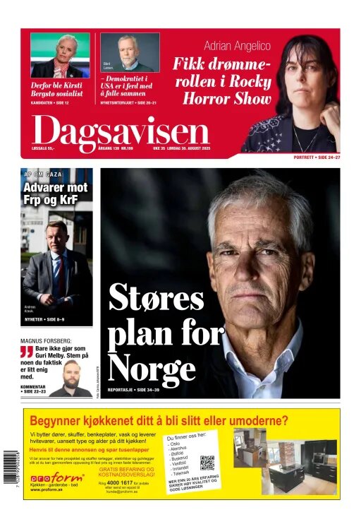 Prima Pagina Dagsavisen 30/08/2025