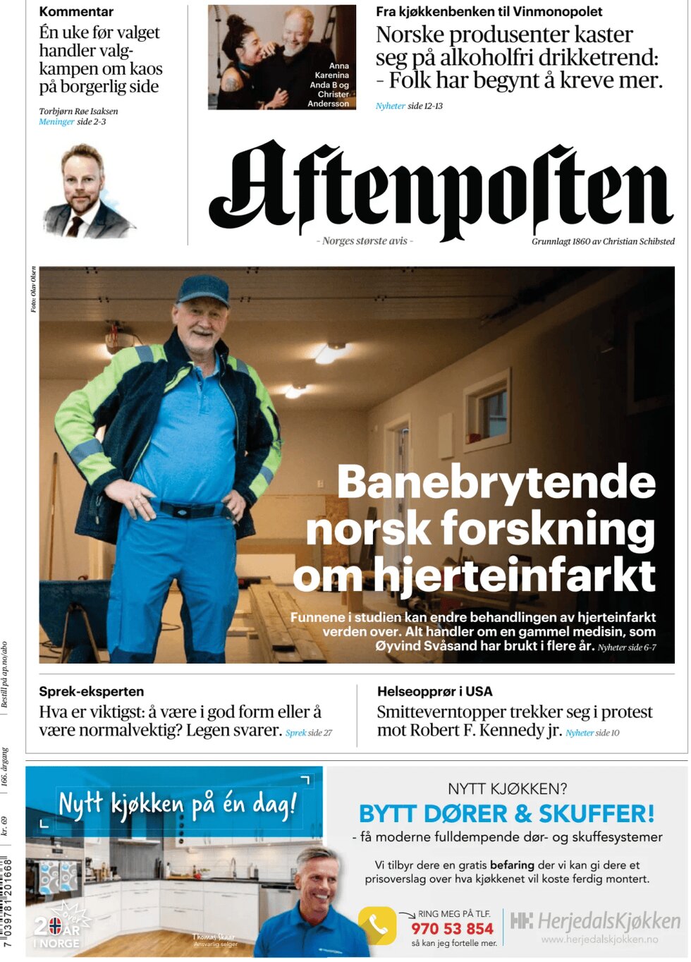 Prima Pagina Aftenposten 31/08/2025