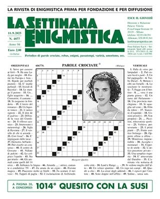 Copertina La Settimana Enigmistica 11/09/2025