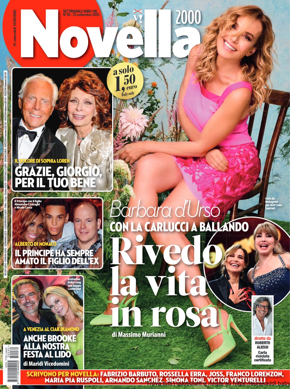 Copertina Novella 2000 10/09/2025