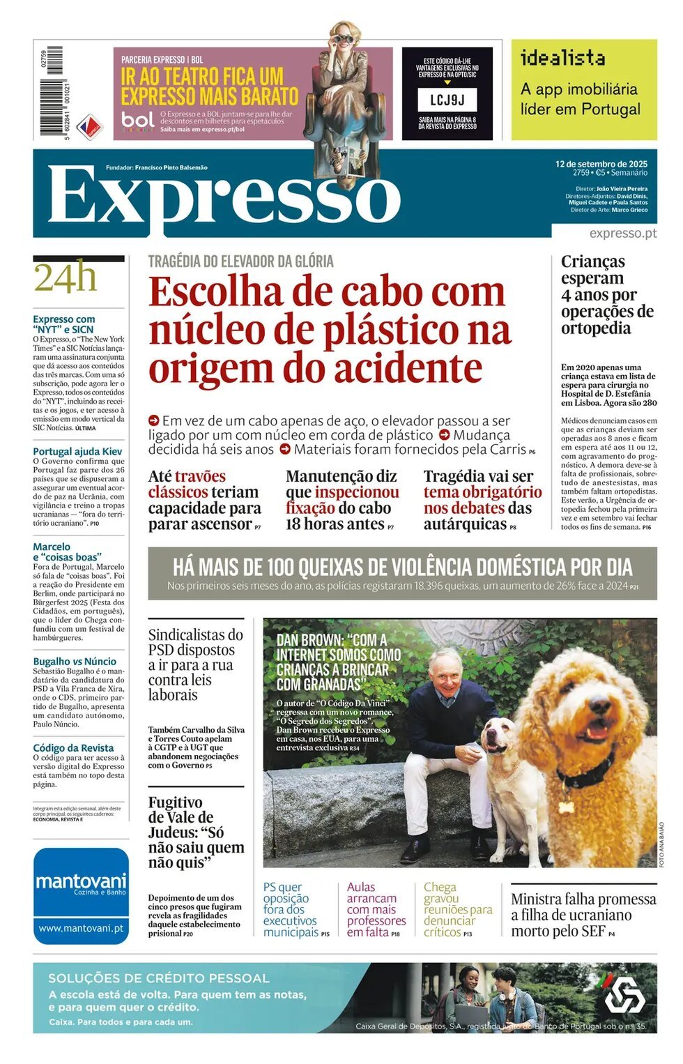 Copertina Expresso 12/09/2025