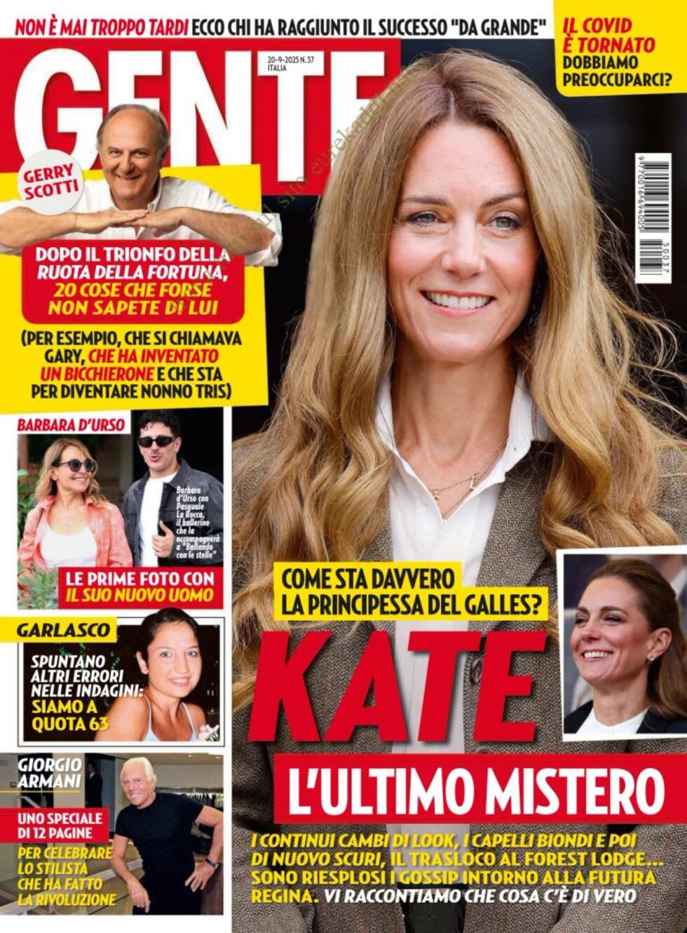 Copertina Gente 12/09/2025