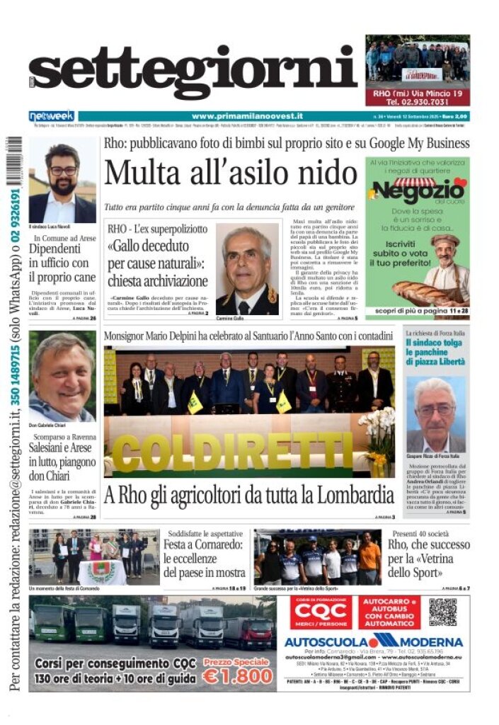 Copertina Settegiorni (Rho) 12/09/2025