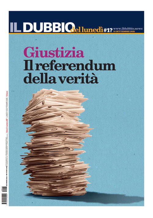 Copertina Il Dubbio del Lunedì 15/09/2025