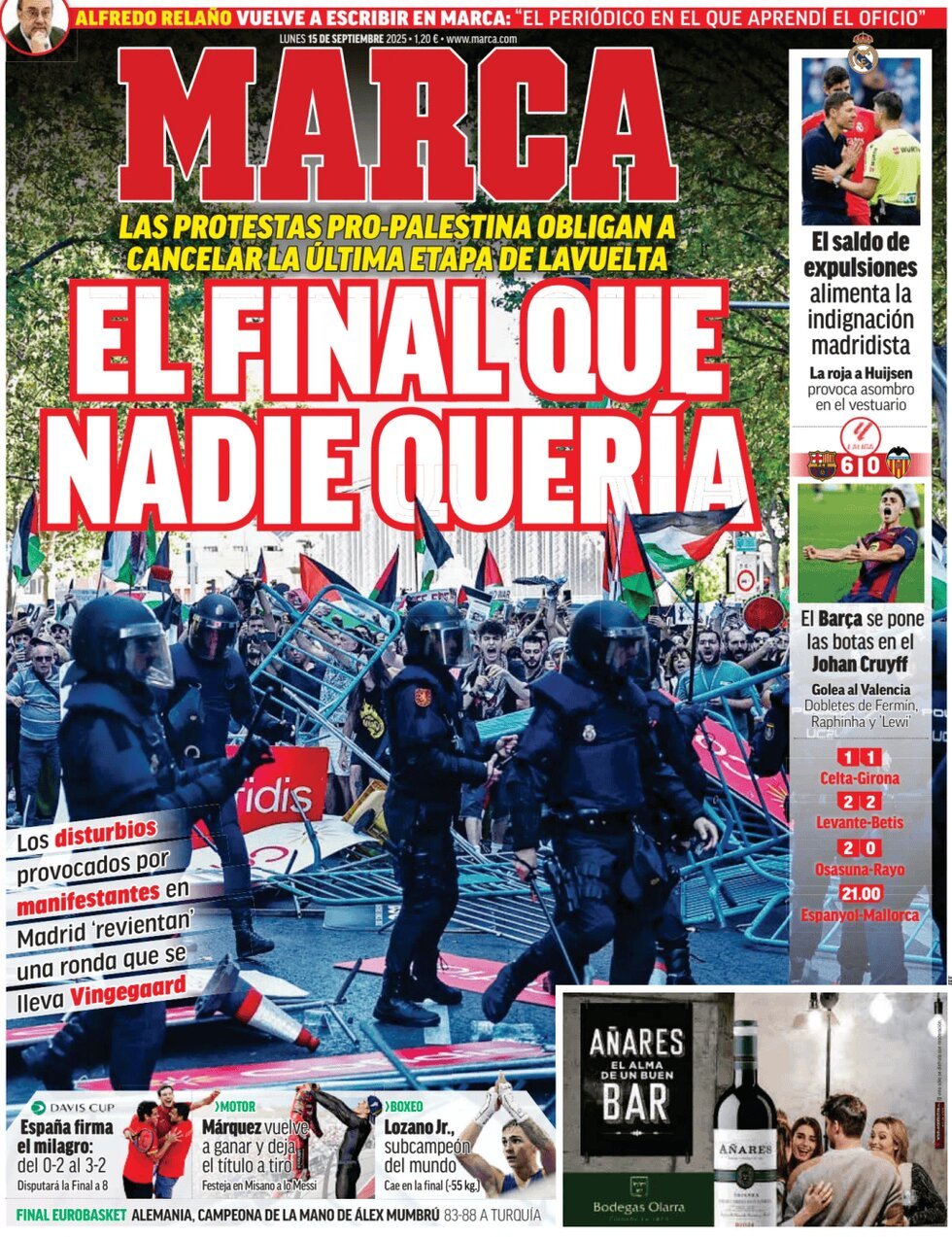 Prima Pagina Marca 15/09/2025