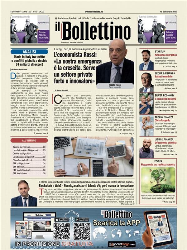 Copertina Il Bollettino 15/09/2025