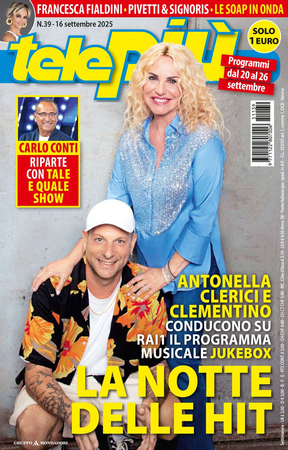 Copertina Telepiù 16/09/2025