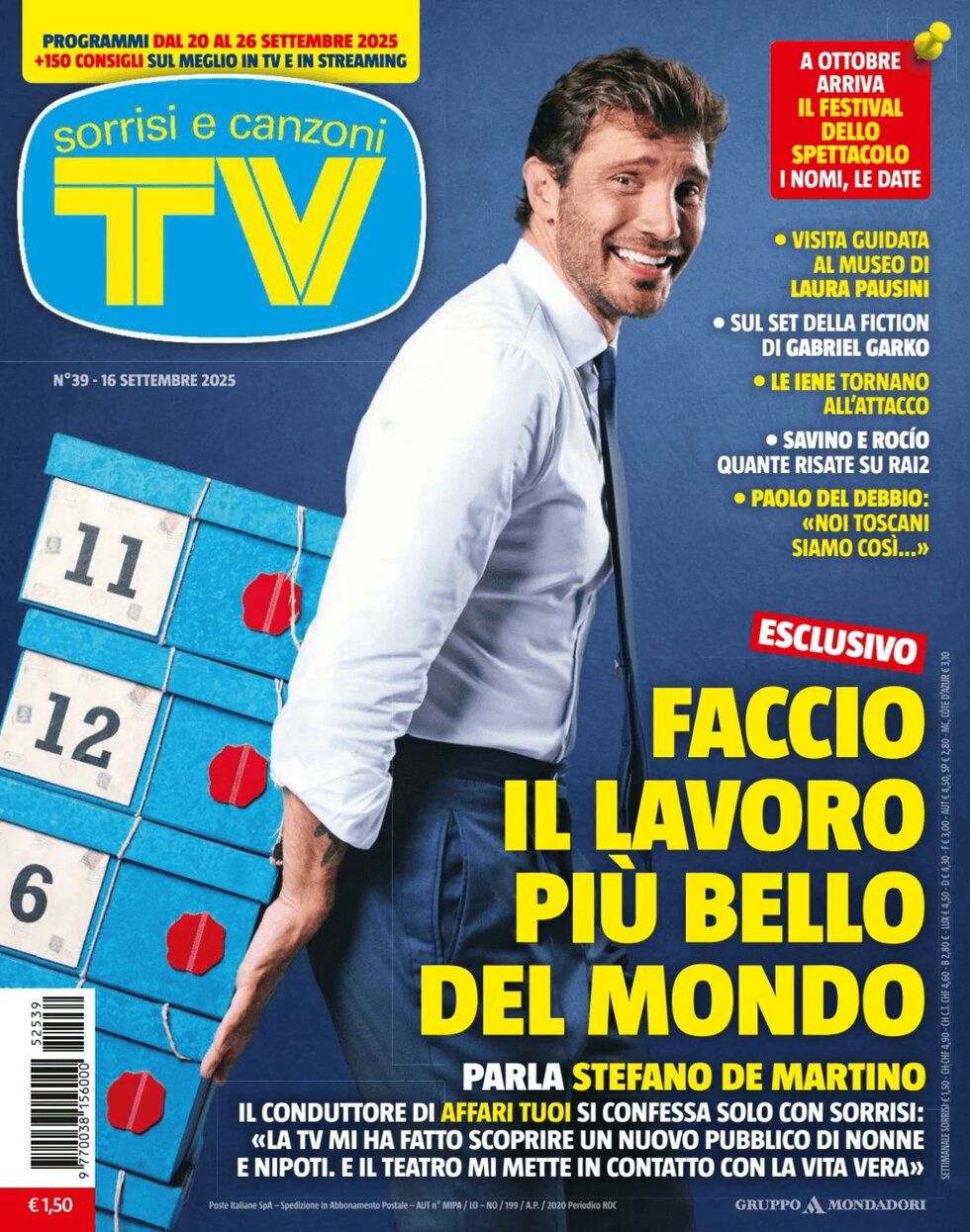Copertina TV Sorrisi e Canzoni 16/09/2025
