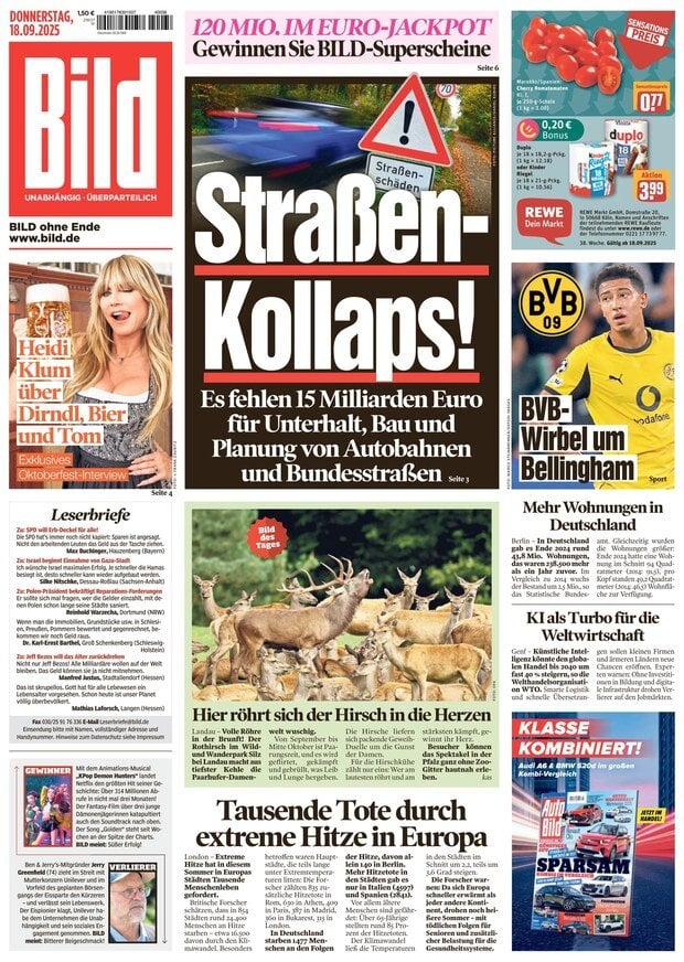 Prima Pagina Bild 18/09/2025
