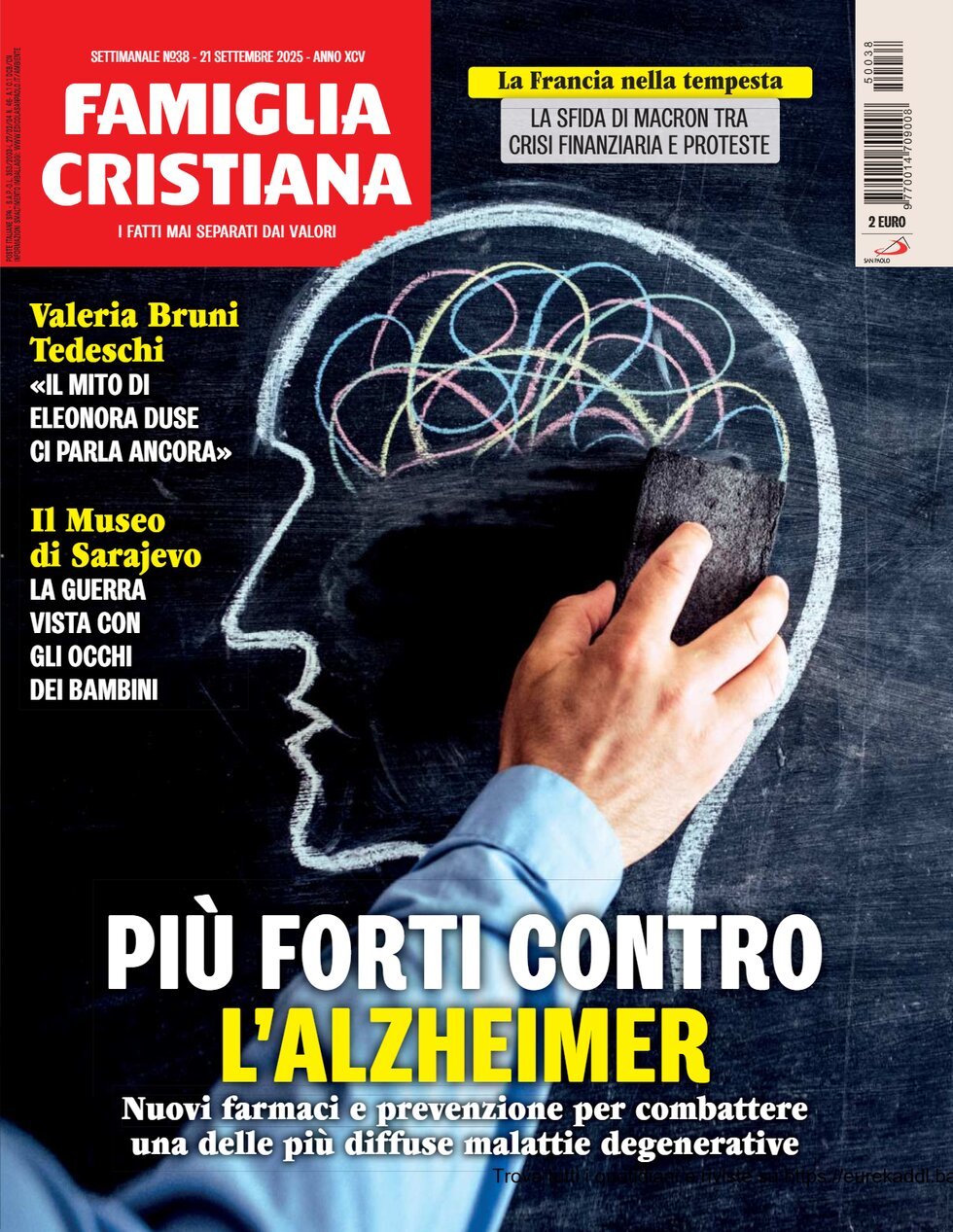 Copertina Famiglia Cristiana 19/09/2025