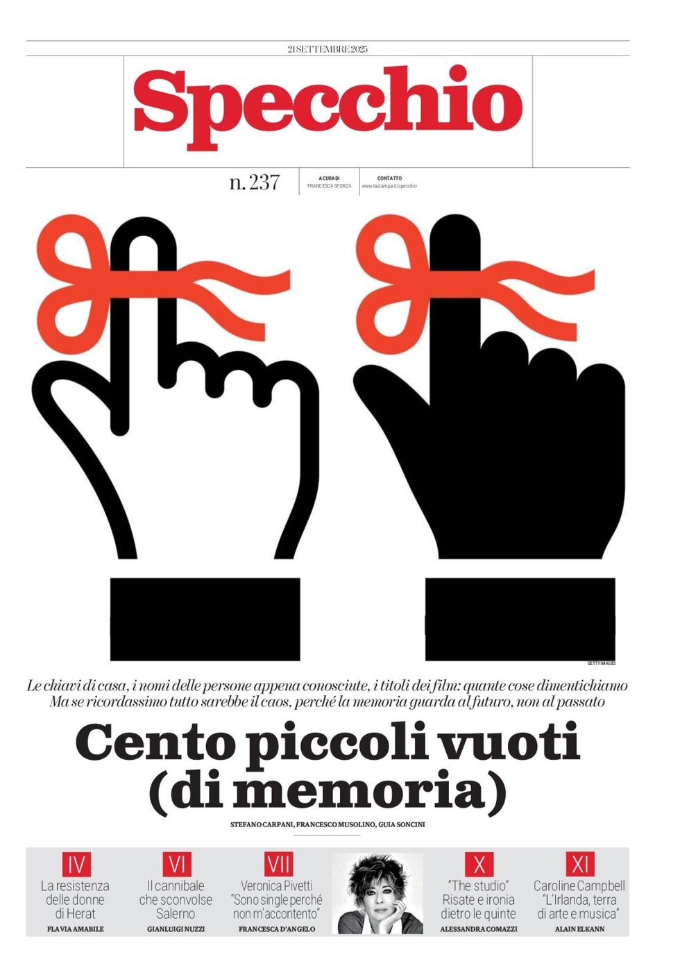 Copertina Specchio 21/09/2025