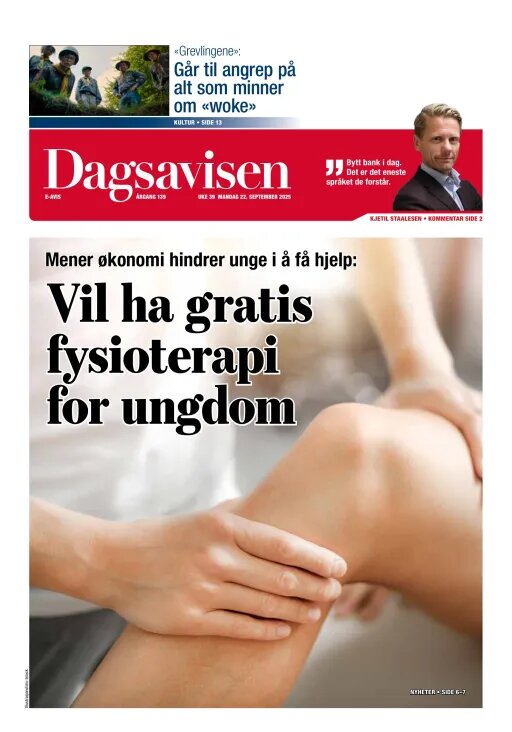 Prima Pagina Dagsavisen 22/09/2025