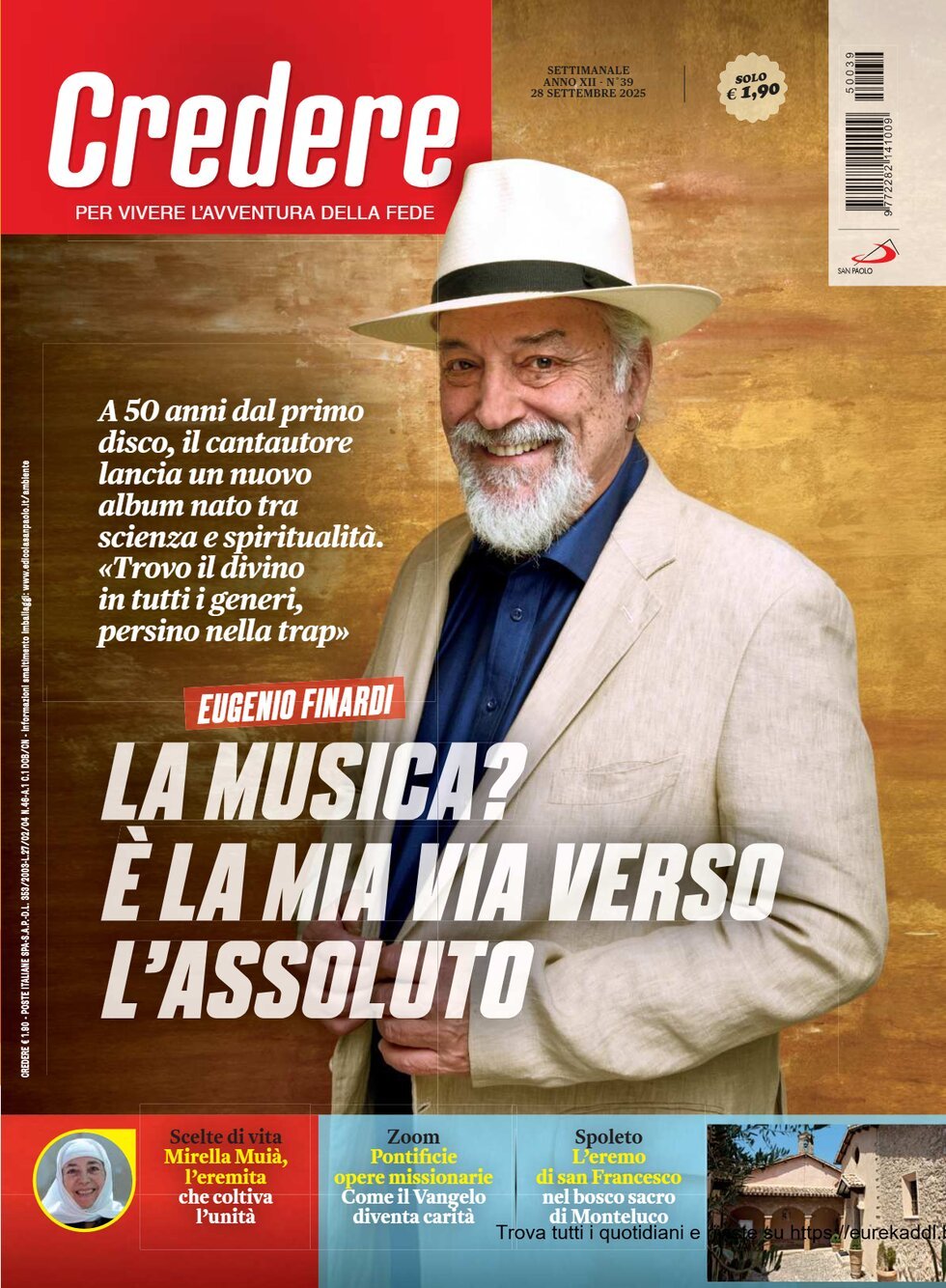 Copertina Credere 26/09/2025