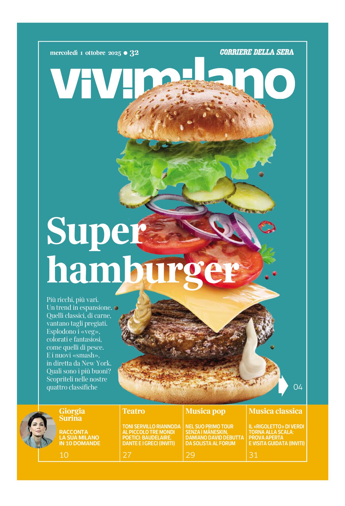 Copertina ViviMilano 01/10/2025