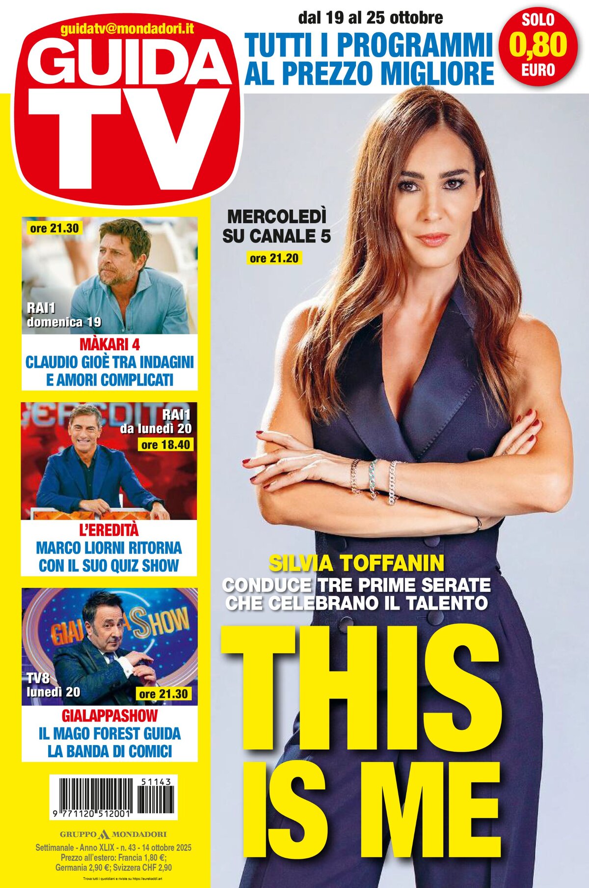 Copertina Guida TV 14/10/2025