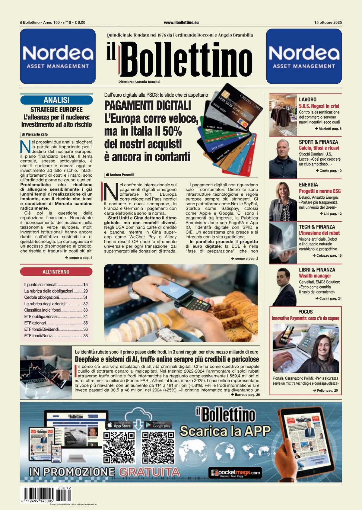 Copertina Il Bollettino 15/10/2025