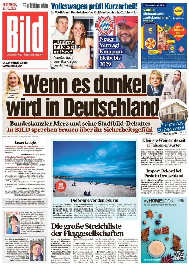 Prima Pagina Bild 22/10/2025