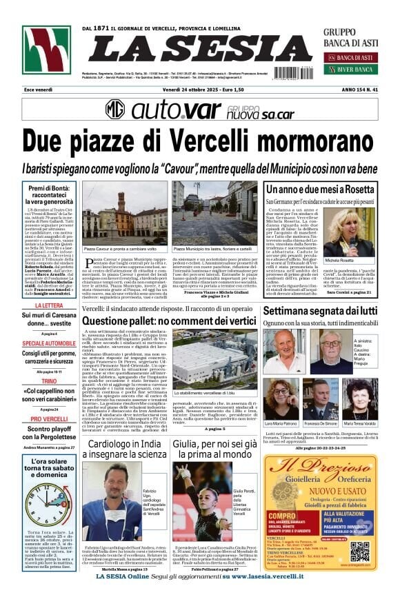 Copertina La Sesia 24/10/2025