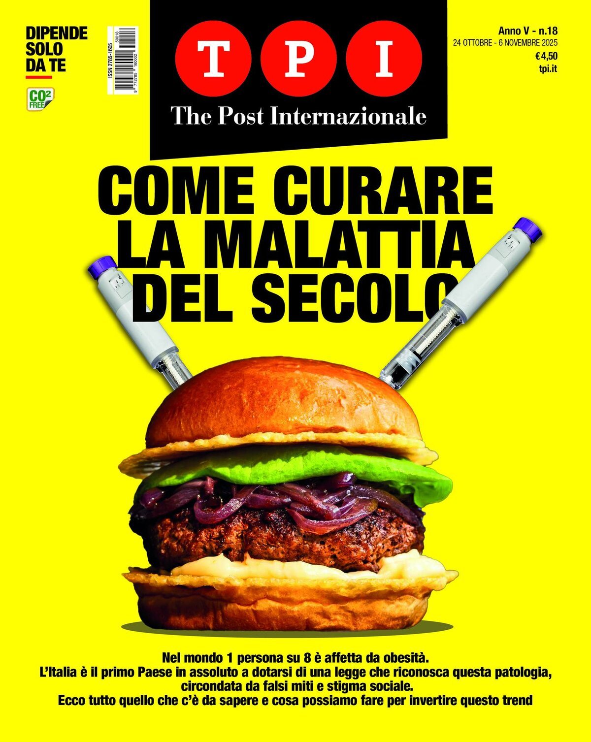 Copertina TPI (The Post Internazionale) 24/10/2025