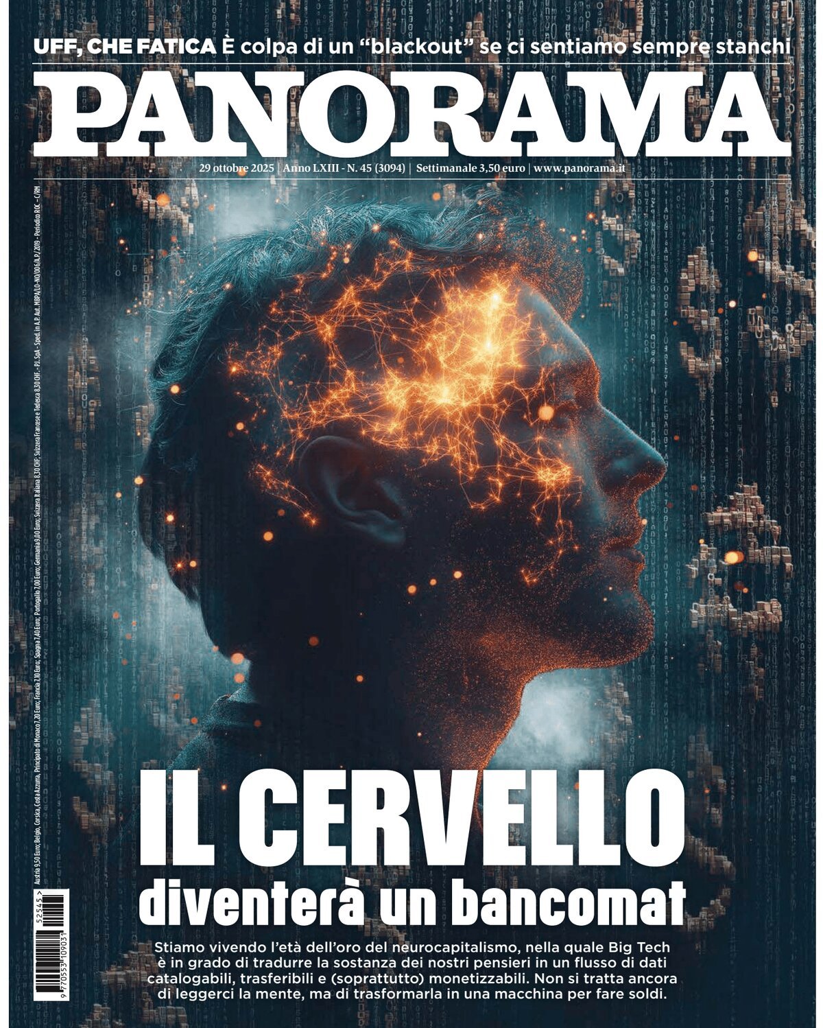 Copertina Panorama 29/10/2025