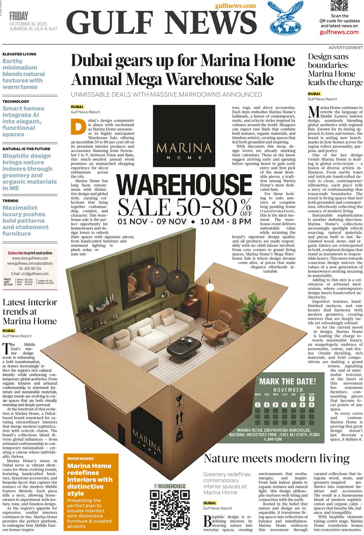 Prima Pagina Gulf News 02/11/2025