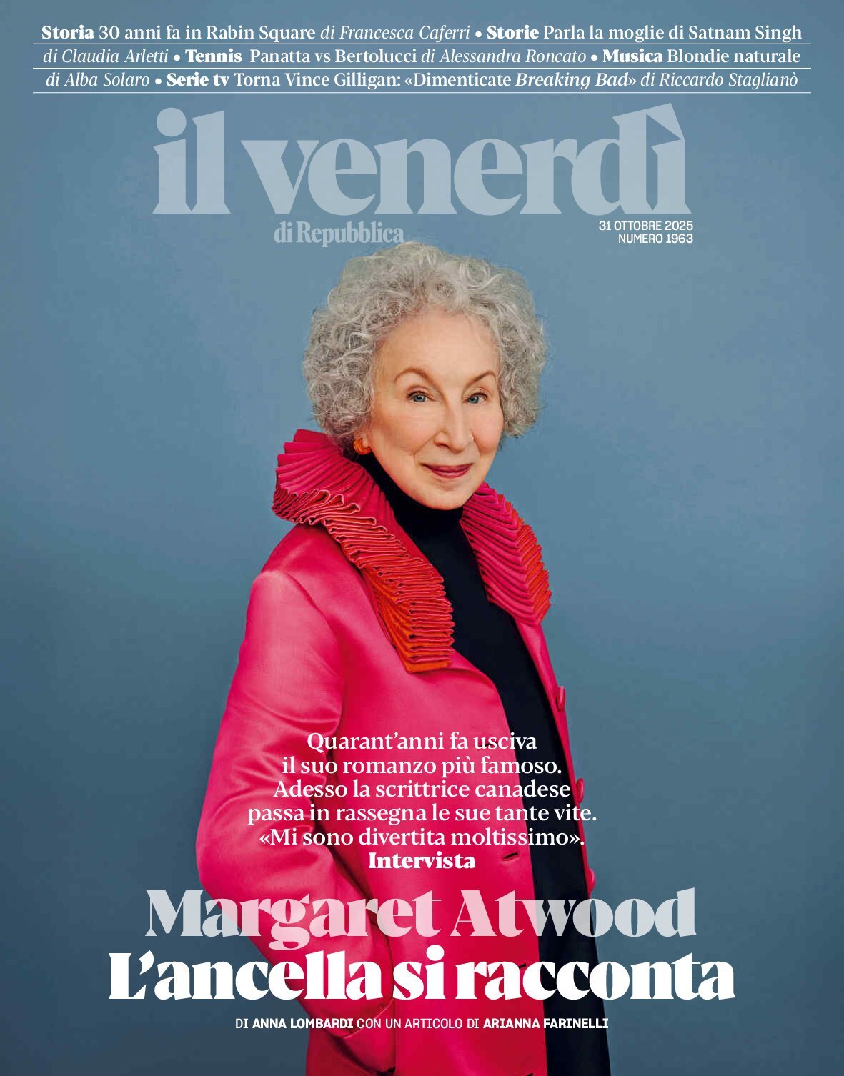 Copertina Il Venerdì di Repubblica 31/10/2025