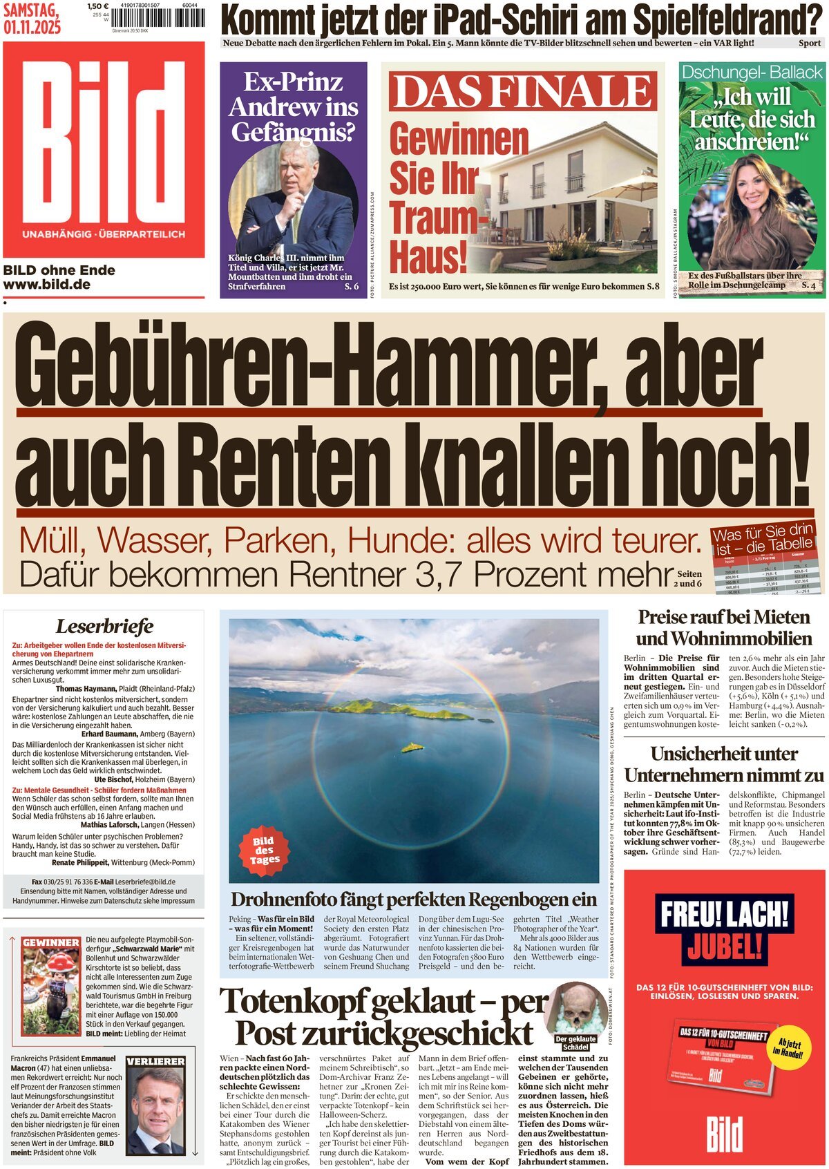 Prima Pagina Bild 01/11/2025