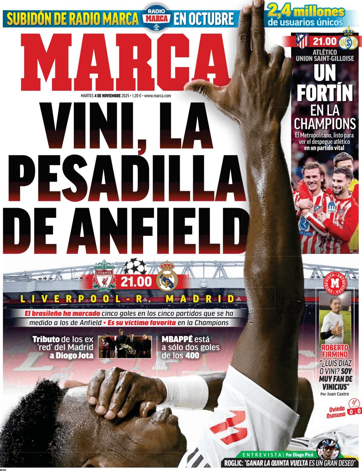 Prima Pagina Marca 04/11/2025