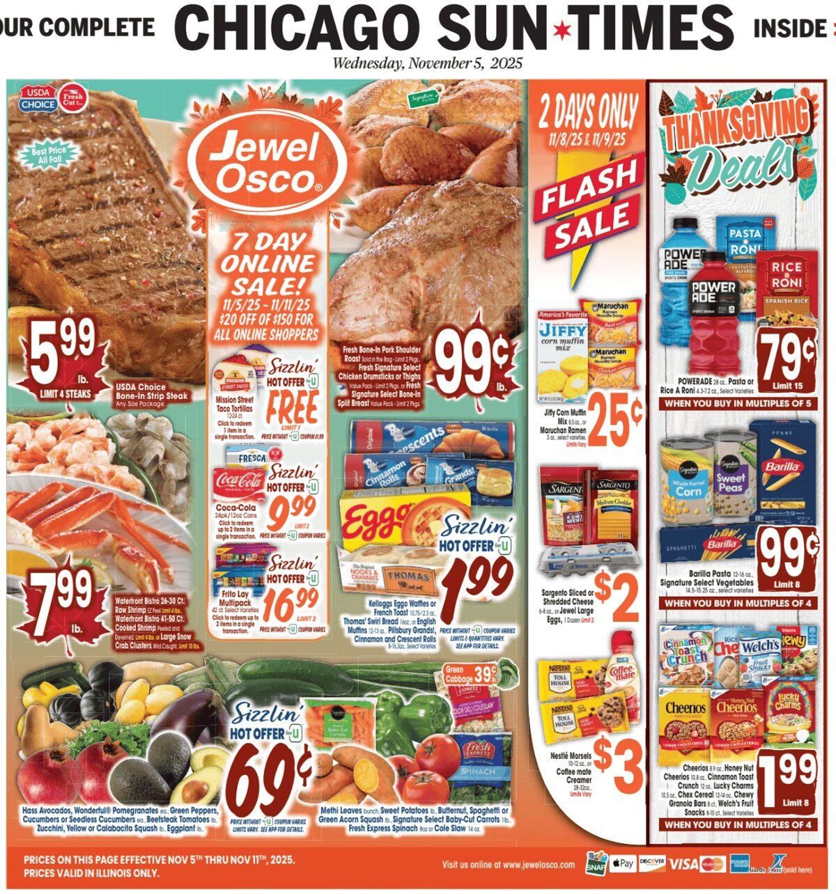 Prima Pagina Chicago Sun-Times 05/11/2025