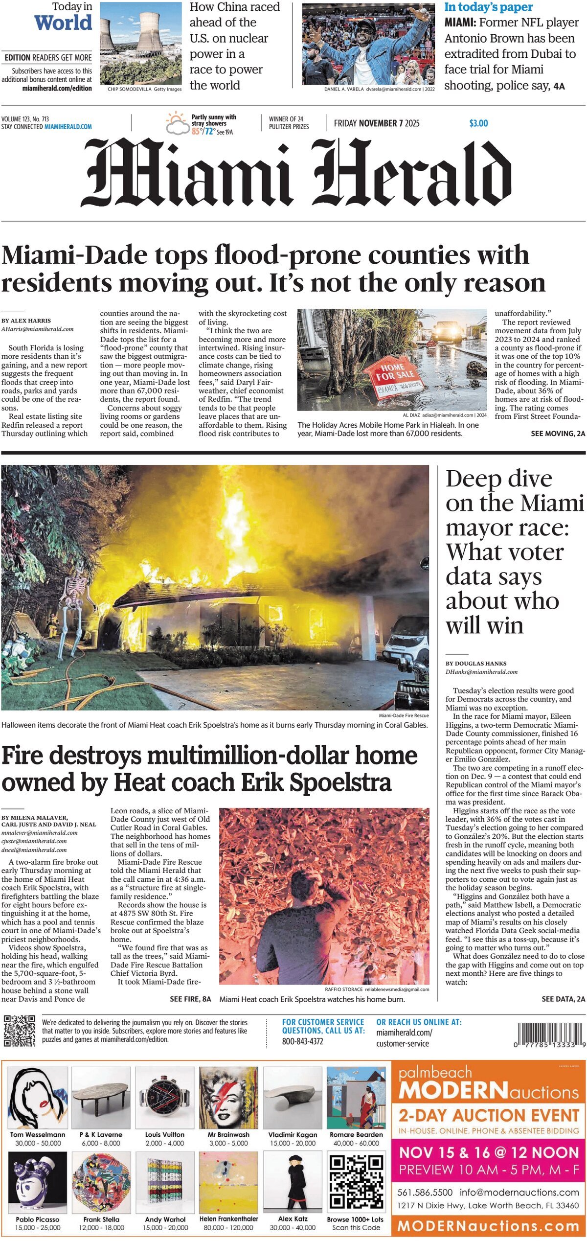 Prima Pagina Miami Herald 07/11/2025